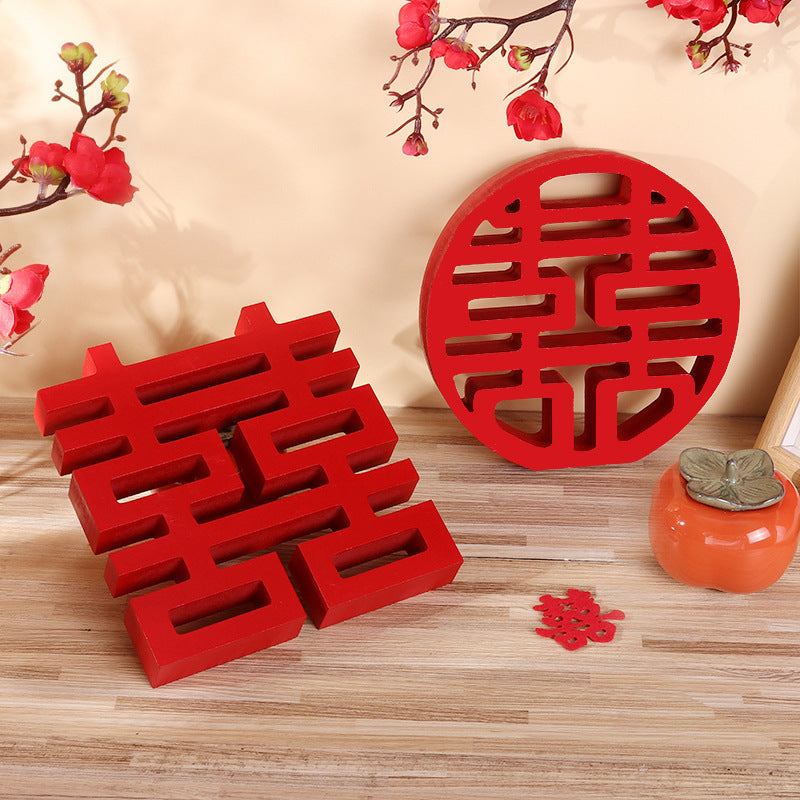 3D Double Happiness Ornament - OurLittleStory