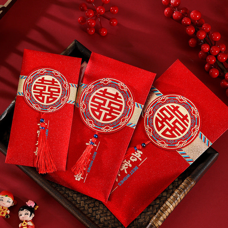 Wedding Red Pockets with Sling - OurLittleStory